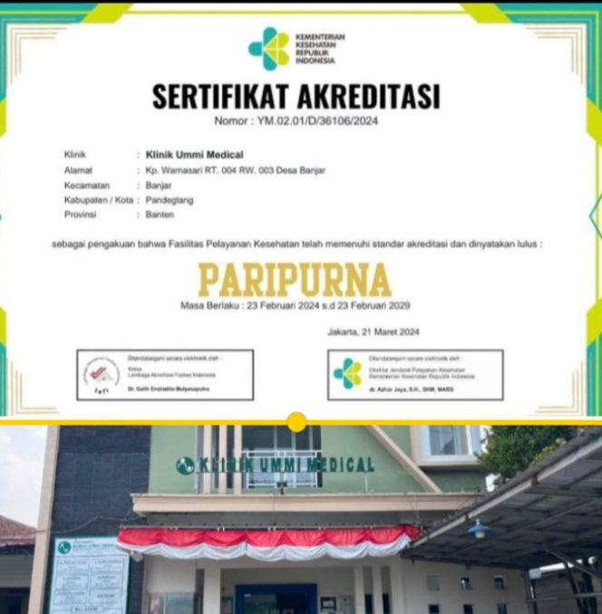 
					Klinik Ummi Medical Banjar Raih Akreditasi Paripurna